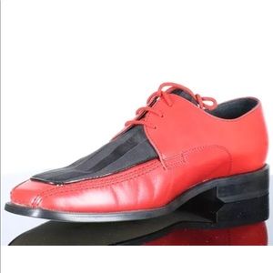 Giorgio Brutini Dress Shoe SZ 8.5 Oxford Red Black